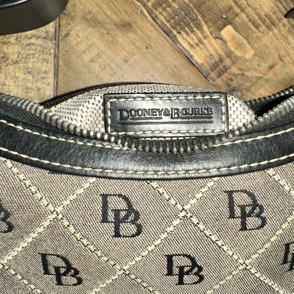 Dooney & Bourke Signature Hobo 10”x5”x3” - Picture 8 of 17
